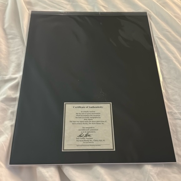 New York Yankees billy Martin autograph photo - Picture 2 of 2